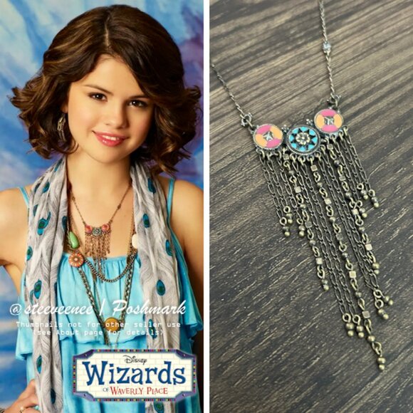 Boho Chain Fringe Necklace ASO Alex Russo - Picture 1 of 12